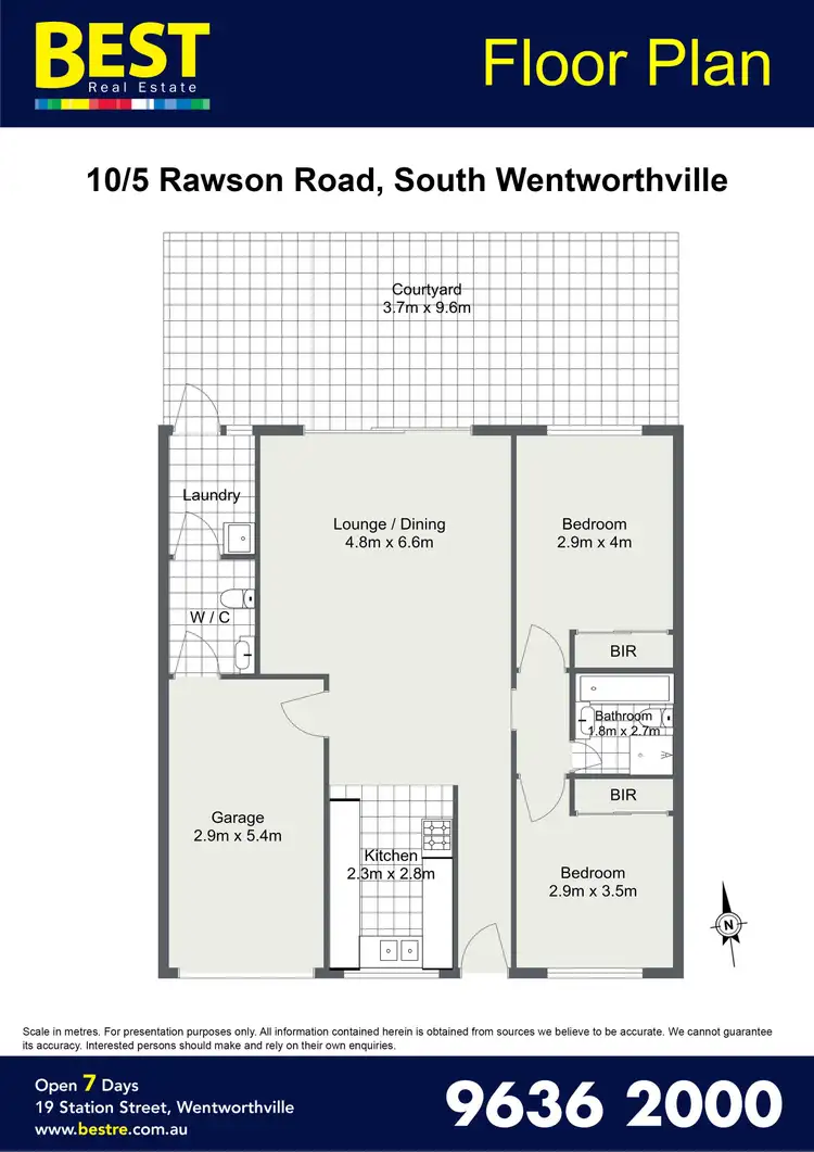 Floorplan of Homely villa listing, 10/5 Rawson Road, South Wentworthville NSW 2145