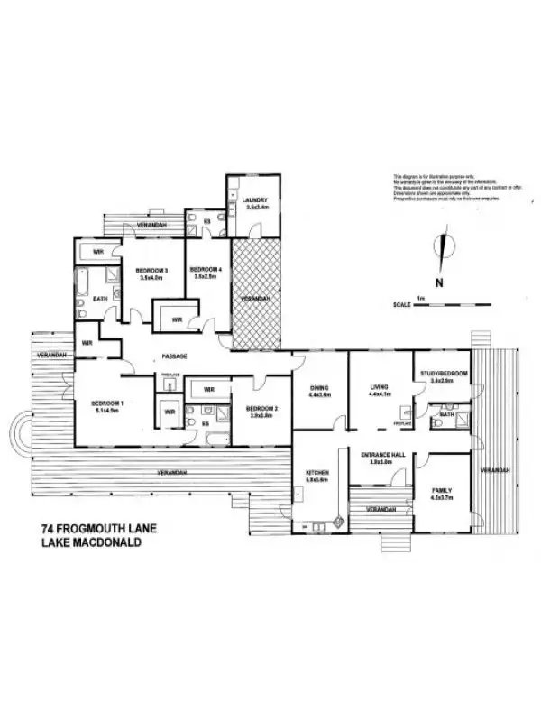Floorplan of Homely rural property listing, 74 Frogmouth Lane, Lake Macdonald QLD 4563