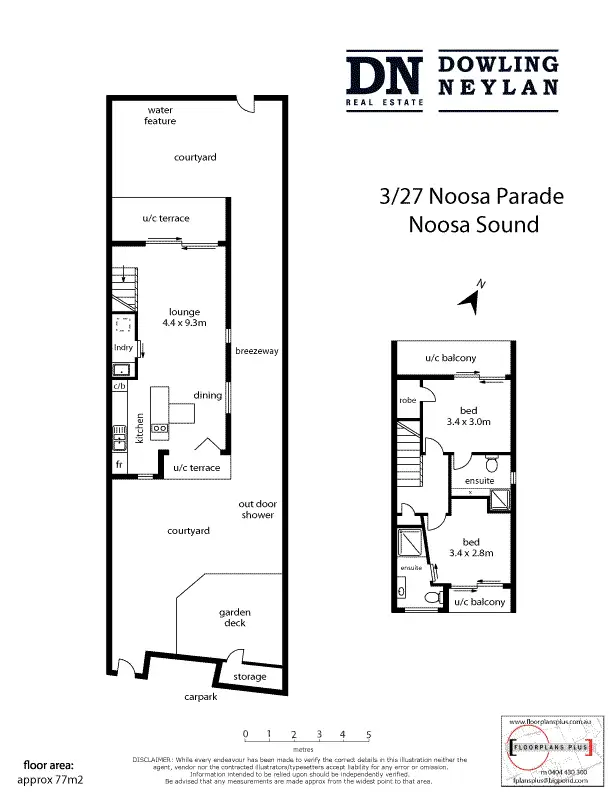 Floorplan of Homely townhouse listing, 3/27 Noosa Parade, Noosa Heads QLD 4567