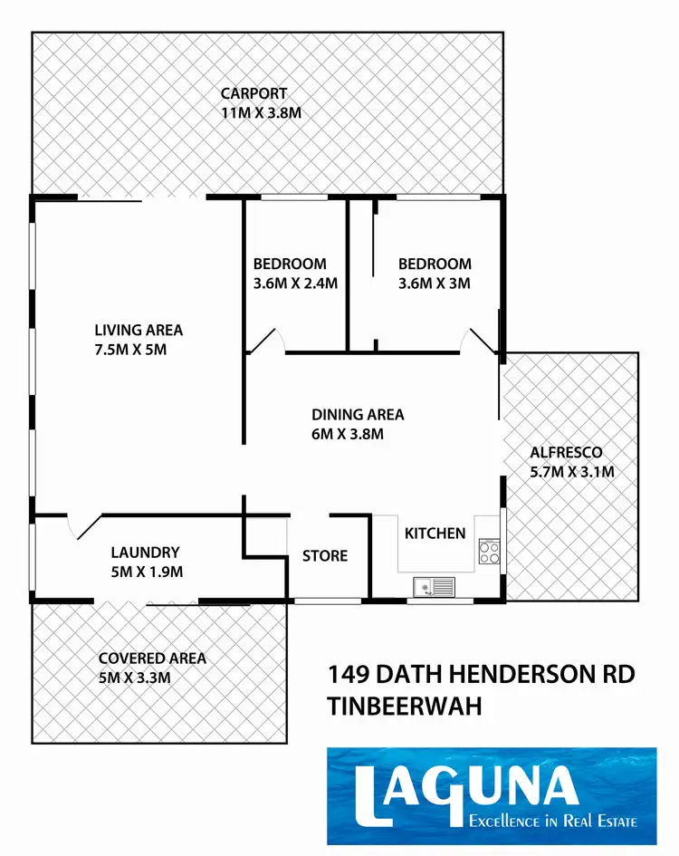 Floorplan of Homely house listing, 149 Dath Henderson Road, Tinbeerwah QLD 4563