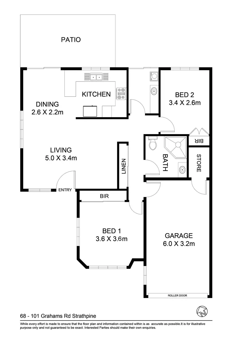 Floorplan of Homely townhouse listing, 68/101 Grahams Road, Strathpine QLD 4500