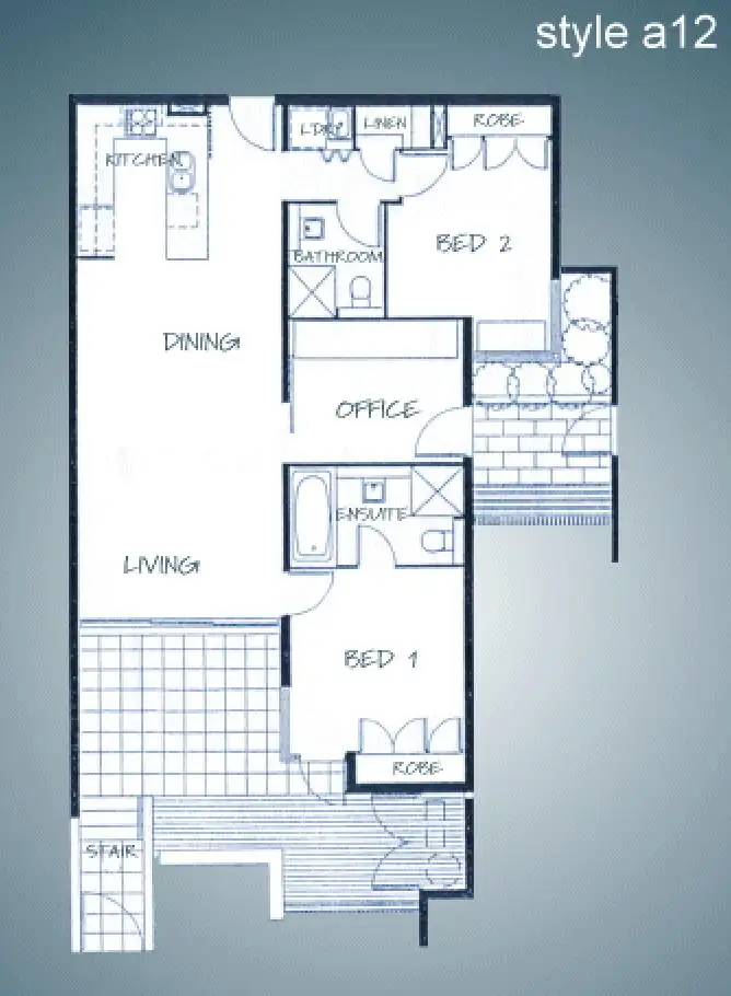 Floorplan of Homely unit listing, 20 Newstead Terrace, Newstead QLD 4006