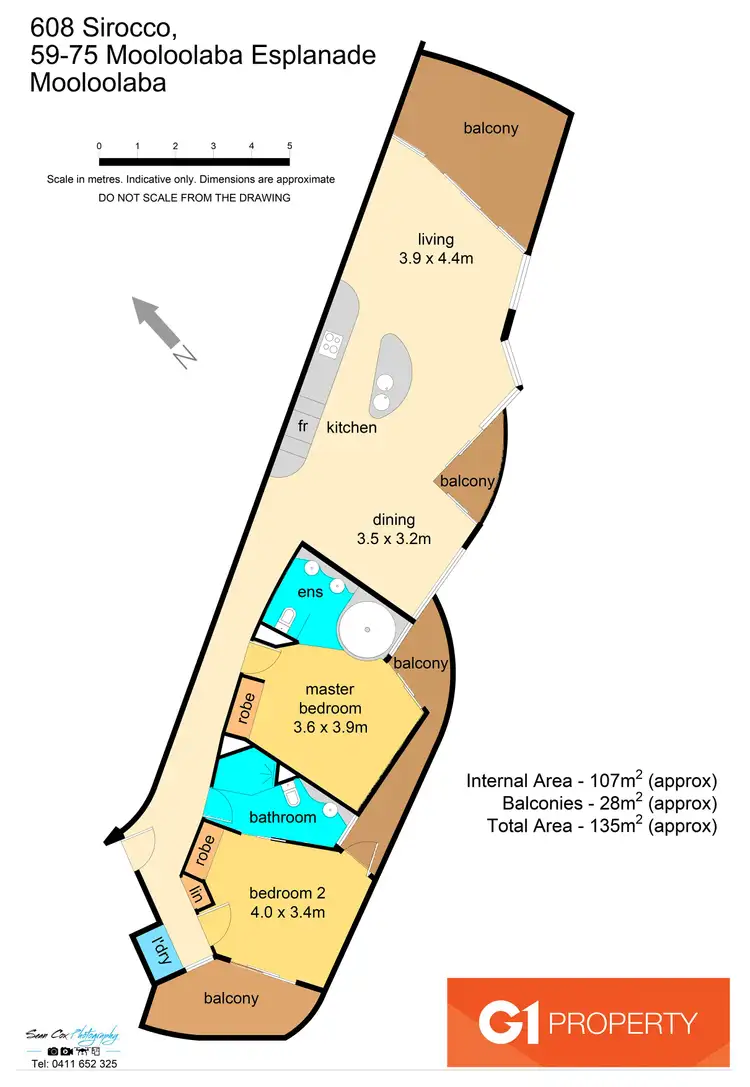 Floorplan of Homely unit listing, 608/59-75 Mooloolaba Esplanade, Mooloolaba QLD 4557