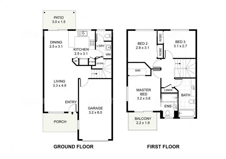 Floorplan of Homely townhouse listing, 19/11 PENNY STREET, Algester QLD 4115