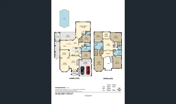 Floorplan of Homely house listing, 58 Delaney Circuit, Carindale QLD 4152