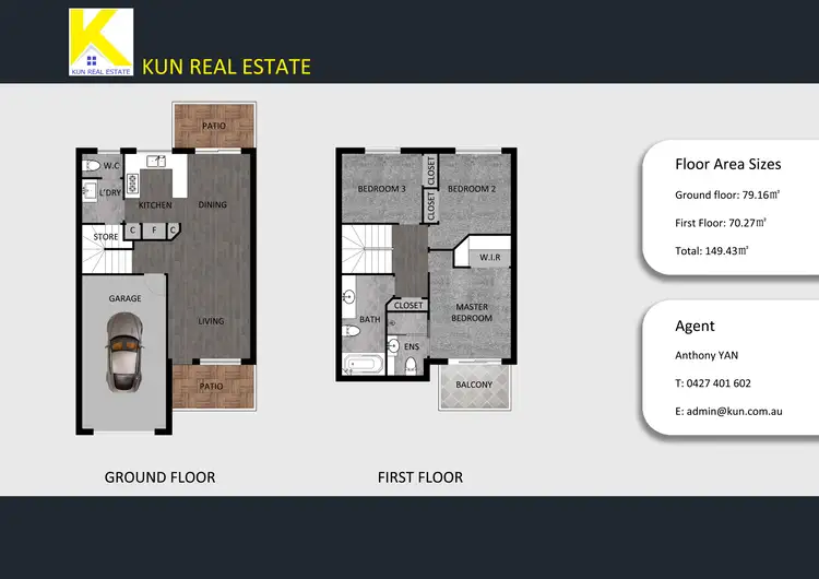Floorplan of Homely townhouse listing, Unit 41/1 McAuley Parade, Pacific Pines QLD 4211