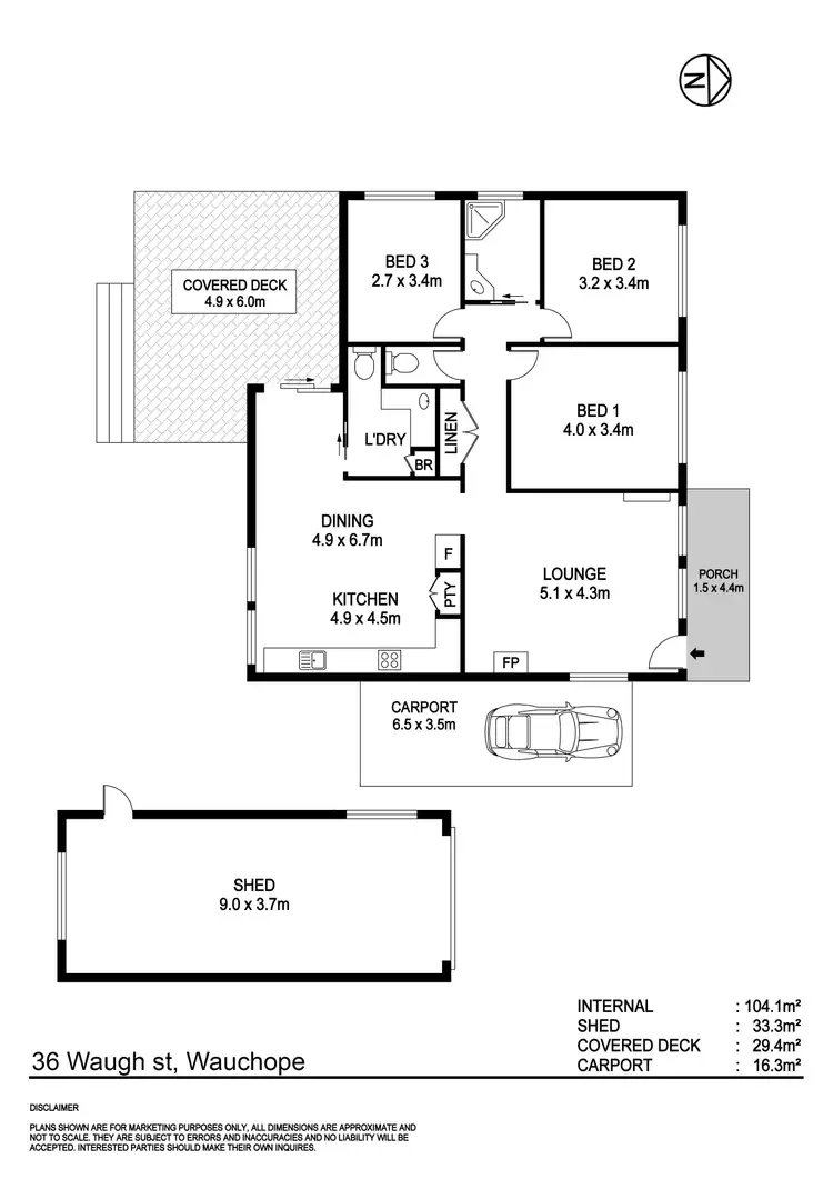 Floorplan of Homely house listing, 36 Waugh Street, Wauchope NSW 2446