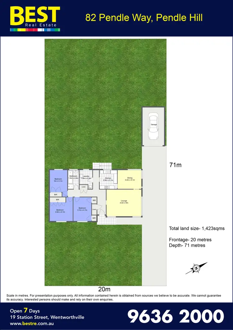 Floorplan of Homely house listing, 82 Pendle Way, Pendle Hill NSW 2145