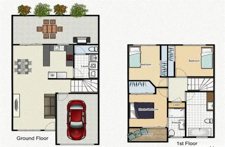 Floorplan of Homely townhouse listing, 37/8 Ruocco Street, Bracken Ridge QLD 4017