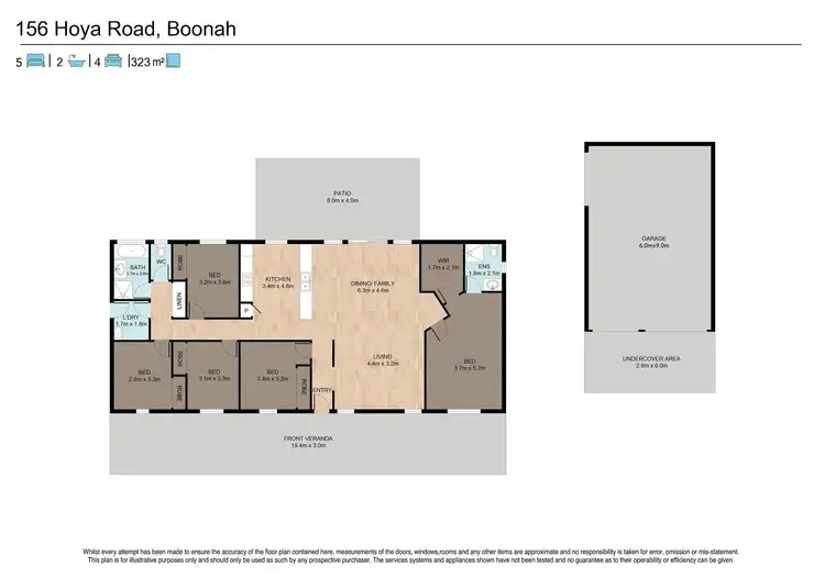 Floorplan of Homely house listing, 156 hoya rd, Boonah QLD 4310