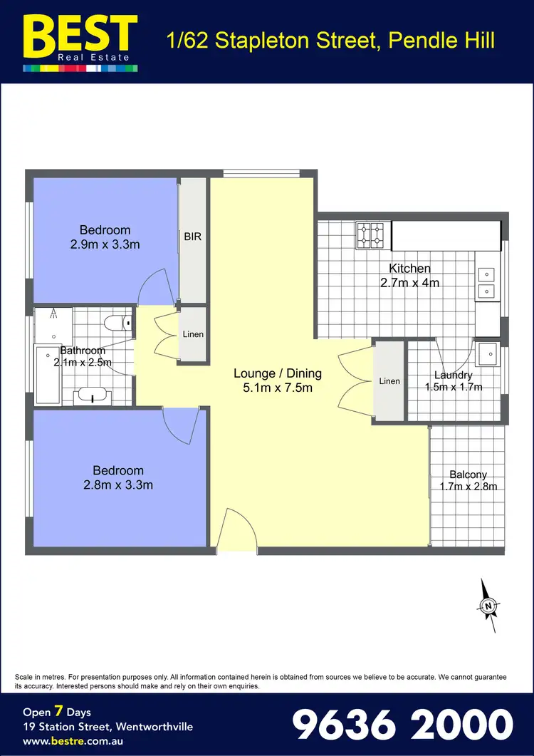 Floorplan of Homely unit listing, 1/62 Stapleton Street, Pendle Hill NSW 2145