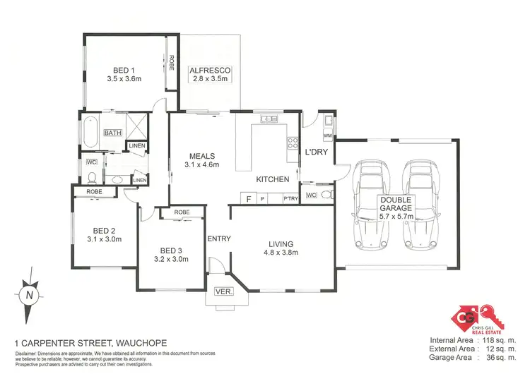 Floorplan of Homely house listing, 1 Carpenter Street, Wauchope NSW 2446