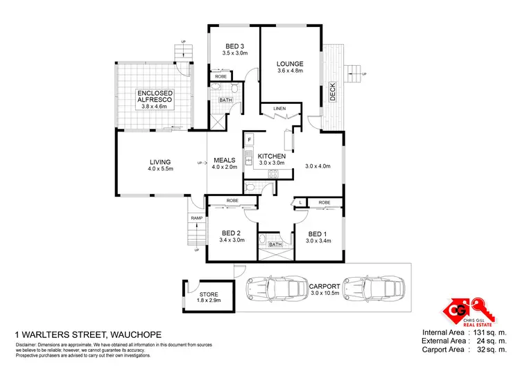 Floorplan of Homely house listing, 1 Warlters Street, Wauchope NSW 2446