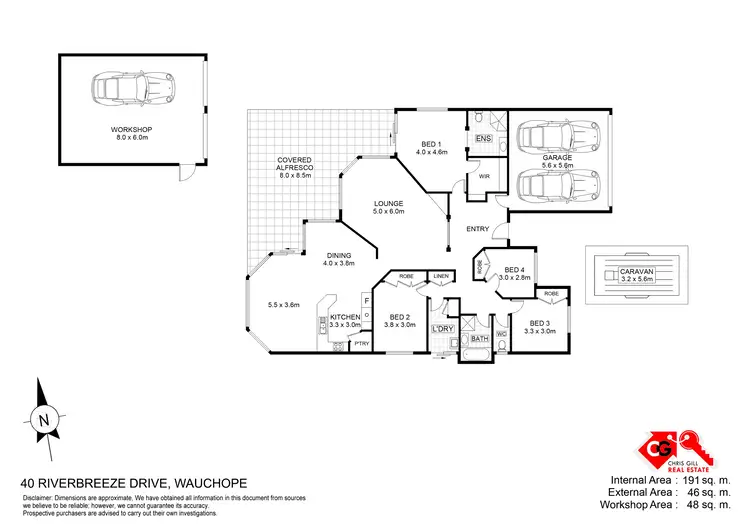 Floorplan of Homely house listing, 40 Riverbreeze Drive, Wauchope NSW 2446