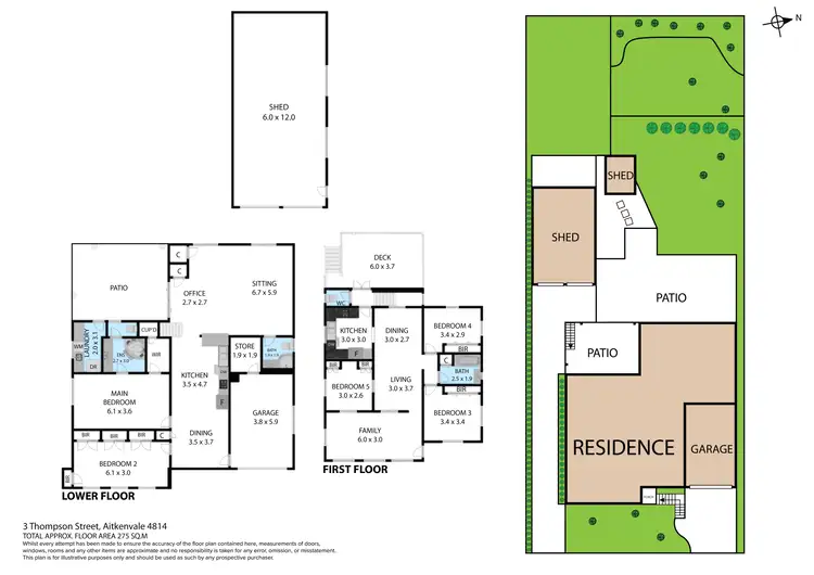 Floorplan of Homely house listing, 3 Thompson Street, Aitkenvale QLD 4814