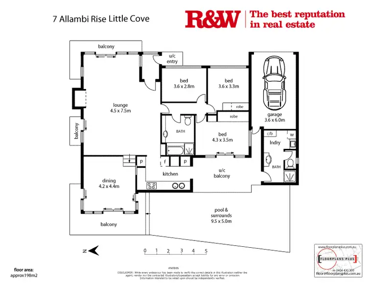 Floorplan of Homely house listing, 7 Allambi Rise, Noosa Heads QLD 4567