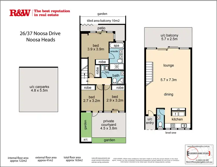 Floorplan of Homely apartment listing, 26 The Rise 37 Noosa Drive, Noosa Heads QLD 4567