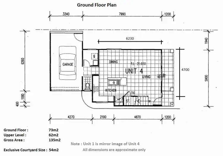 Floorplan of Homely townhouse listing, 27 Forest Street, Moorooka QLD 4105