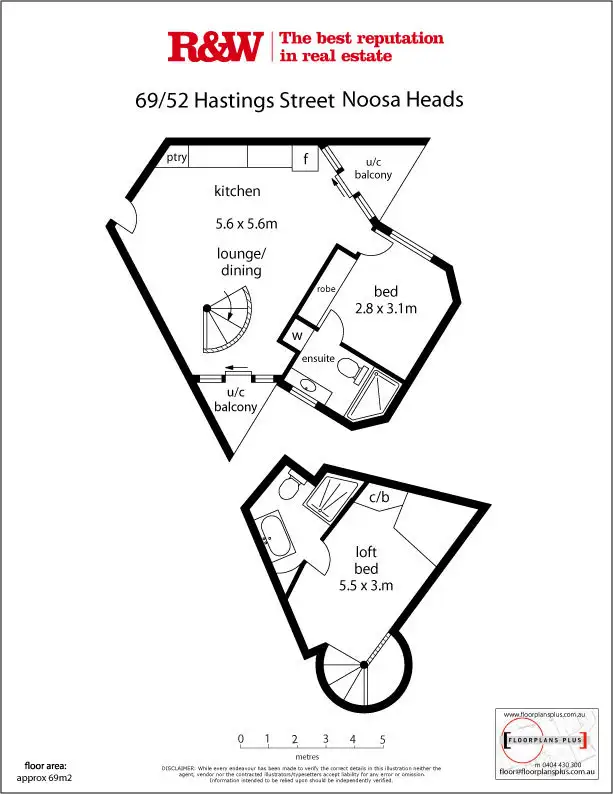 Floorplan of Homely apartment listing, 69/52 Hastings Street, Noosa Heads QLD 4567