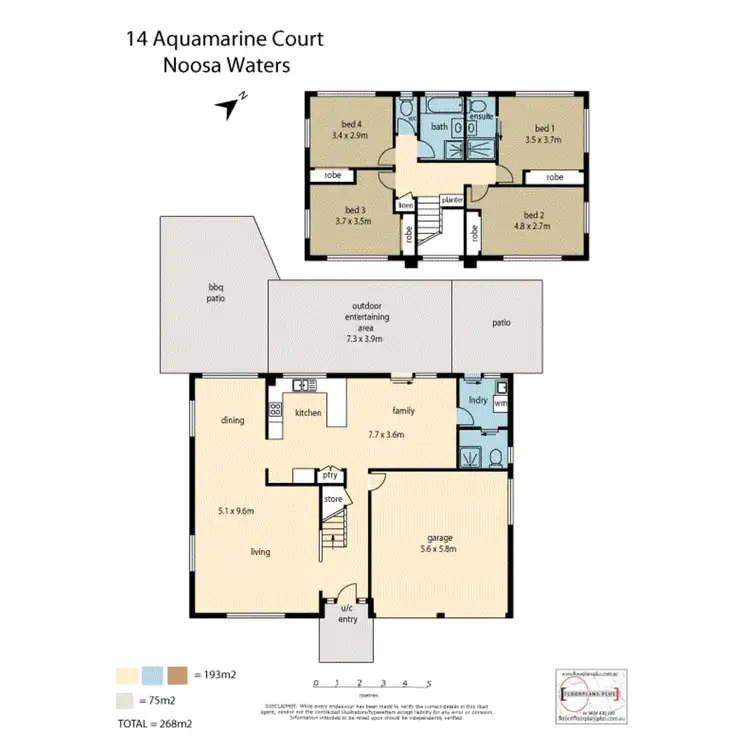 Floorplan of Homely house listing, 14 Aquamarine Circuit, Noosa Waters QLD 4566