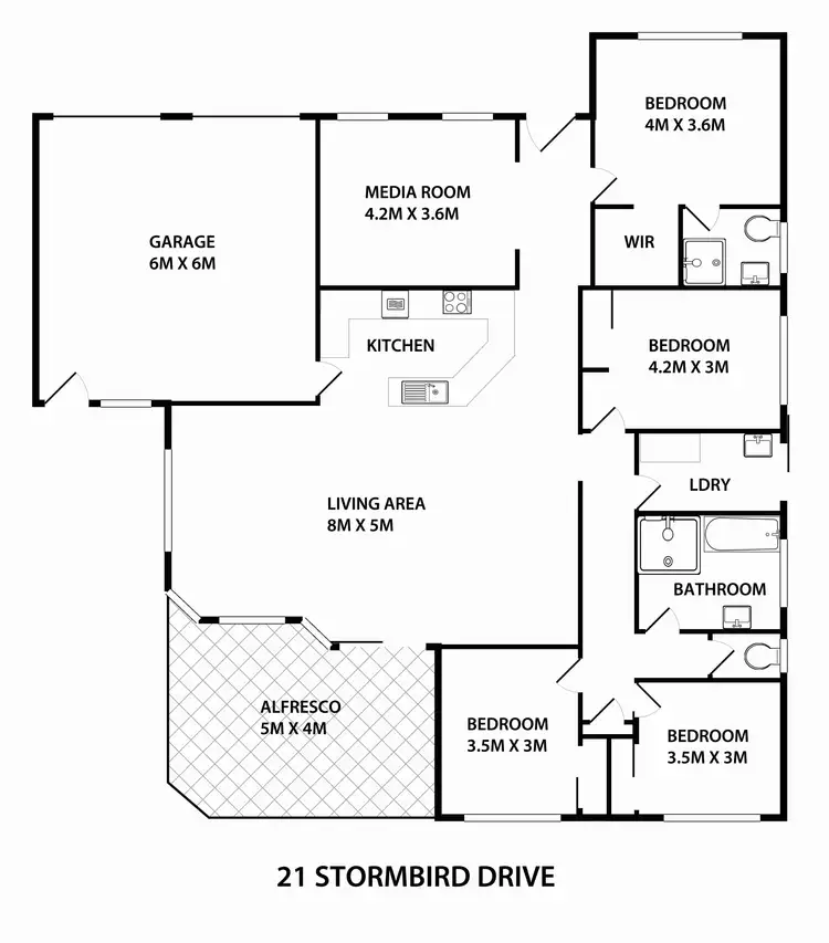 Floorplan of Homely house listing, 21 Stormbird Dr, Noosa Heads QLD 4567