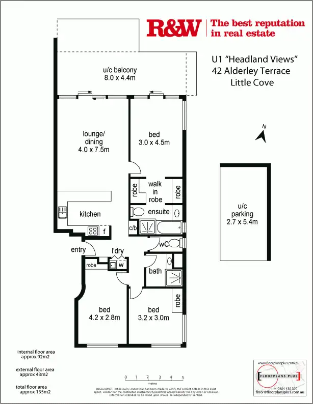 Floorplan of Homely apartment listing, 1/42 'Headland Views' Alderly Terrace, Noosa Heads QLD 4567