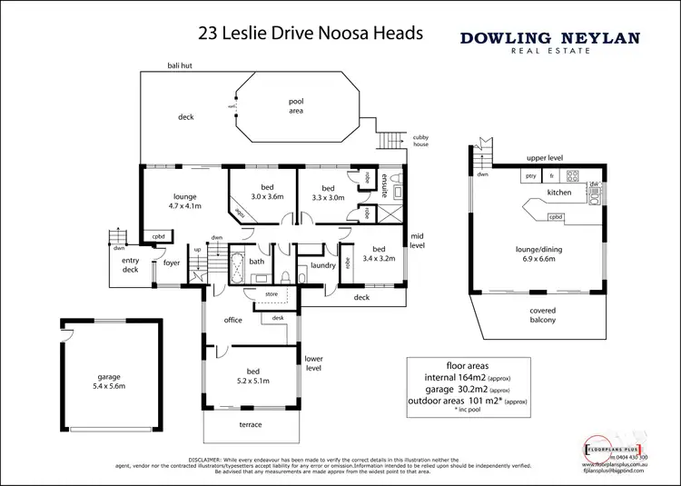 Floorplan of Homely house listing, 23 Leslie Drive, Noosa Heads QLD 4567