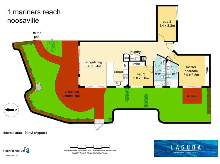 Floorplan of Homely unit listing, 1/213 Gympie Terrace, Noosaville QLD 4566
