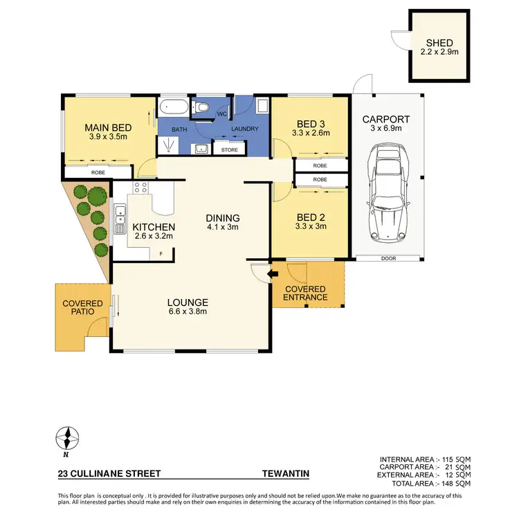 Floorplan of Homely house listing, 23 Cullinane St, Tewantin QLD 4565