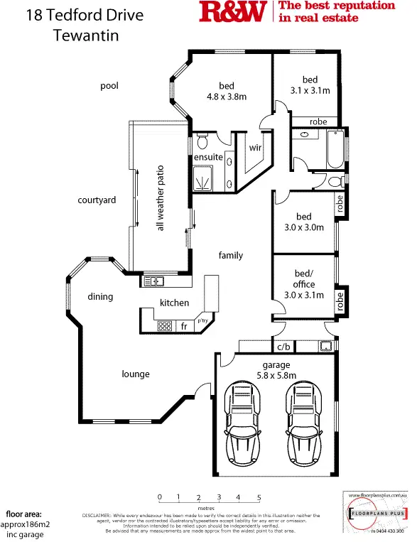 Floorplan of Homely house listing, 18 Tedford Drive, Tewantin QLD 4565