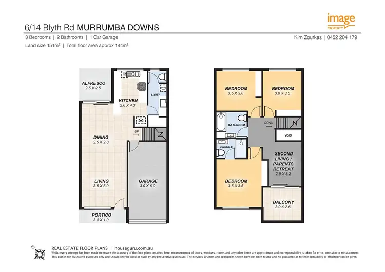 Floorplan of Homely townhouse listing, 6/14 Blyth Rd, Murrumba Downs QLD 4503