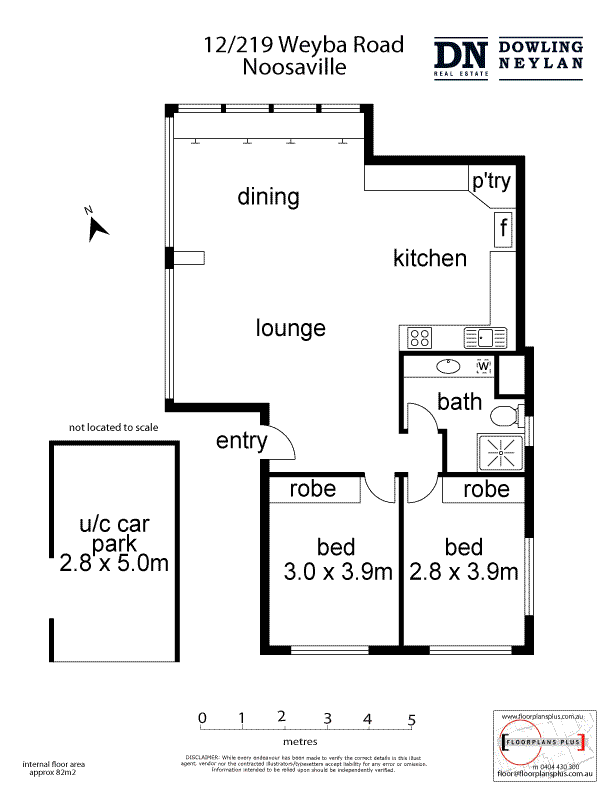 Floorplan of Homely unit listing, 12/219 Weyba Road, Noosaville QLD 4566