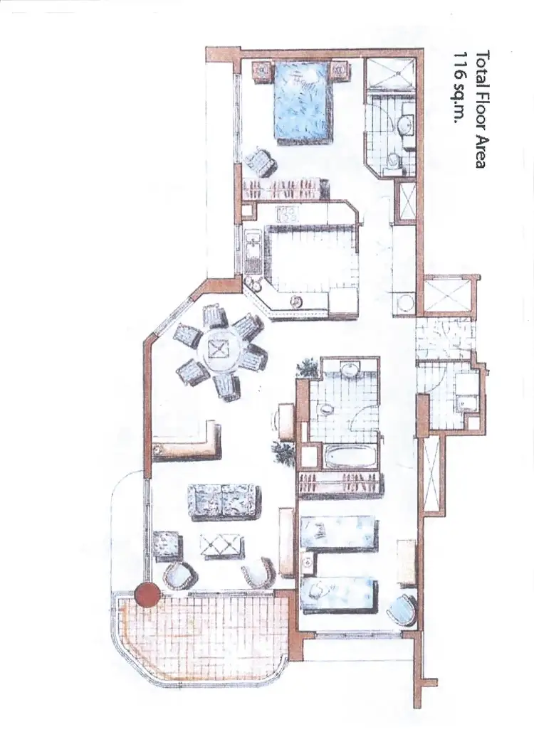 Floorplan of Homely apartment listing, 59/1 Goodwin Street, Kangaroo Point QLD 4169