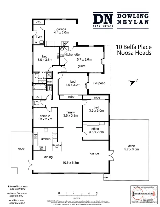 Floorplan of Homely house listing, 10 Belfa Place, Noosa Heads QLD 4567