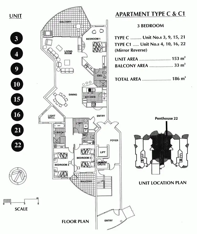 Floorplan of Homely apartment listing, 22/4 Serenity Close, Noosa Heads QLD 4567