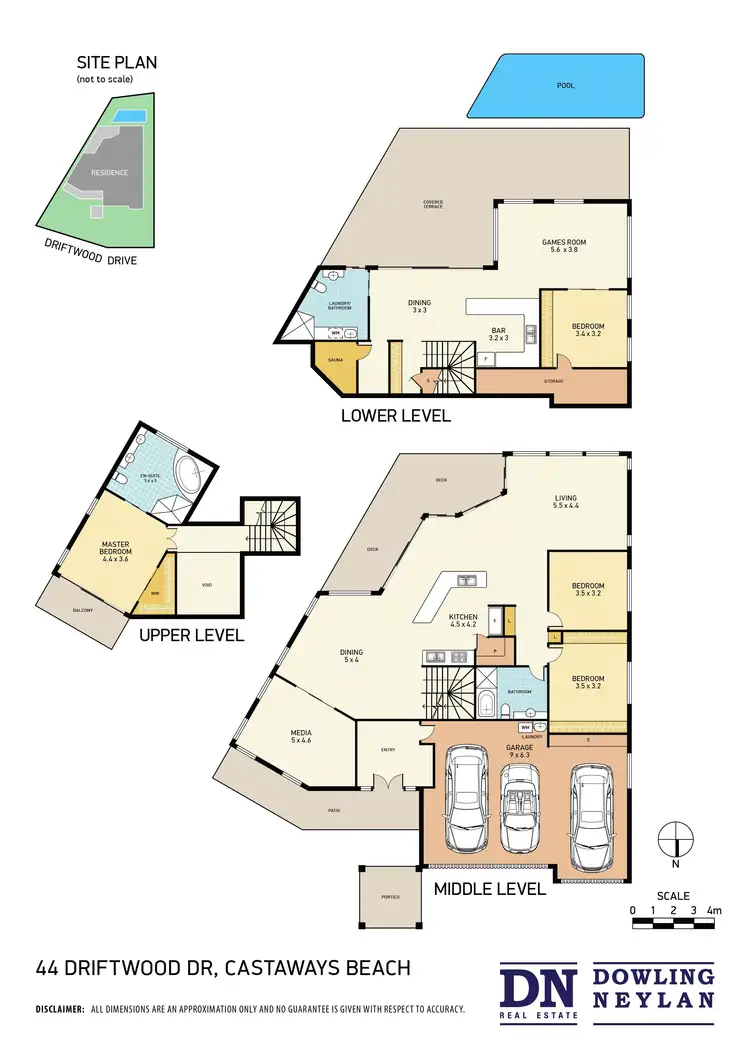 Floorplan of Homely house listing, 44 Driftwood Drive, Castaways Beach QLD 4567