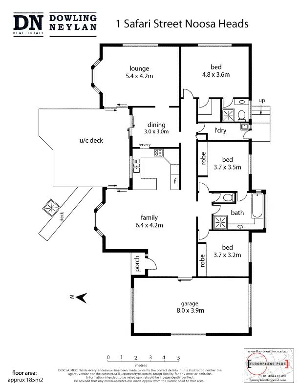 Floorplan of Homely house listing, 1 Safari Street, Noosa Heads QLD 4567
