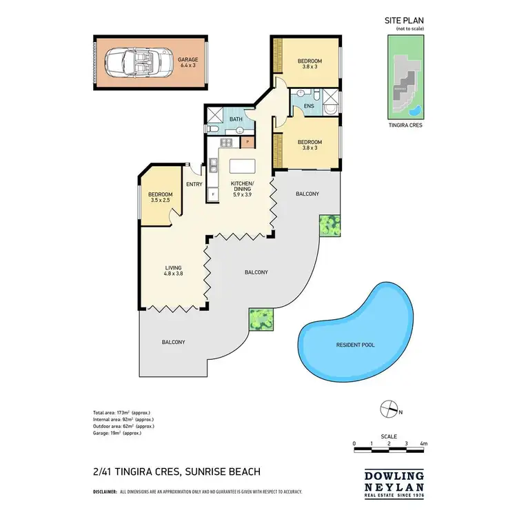 Floorplan of Homely unit listing, 2/41 Tingira Crescent, Sunrise Beach QLD 4567