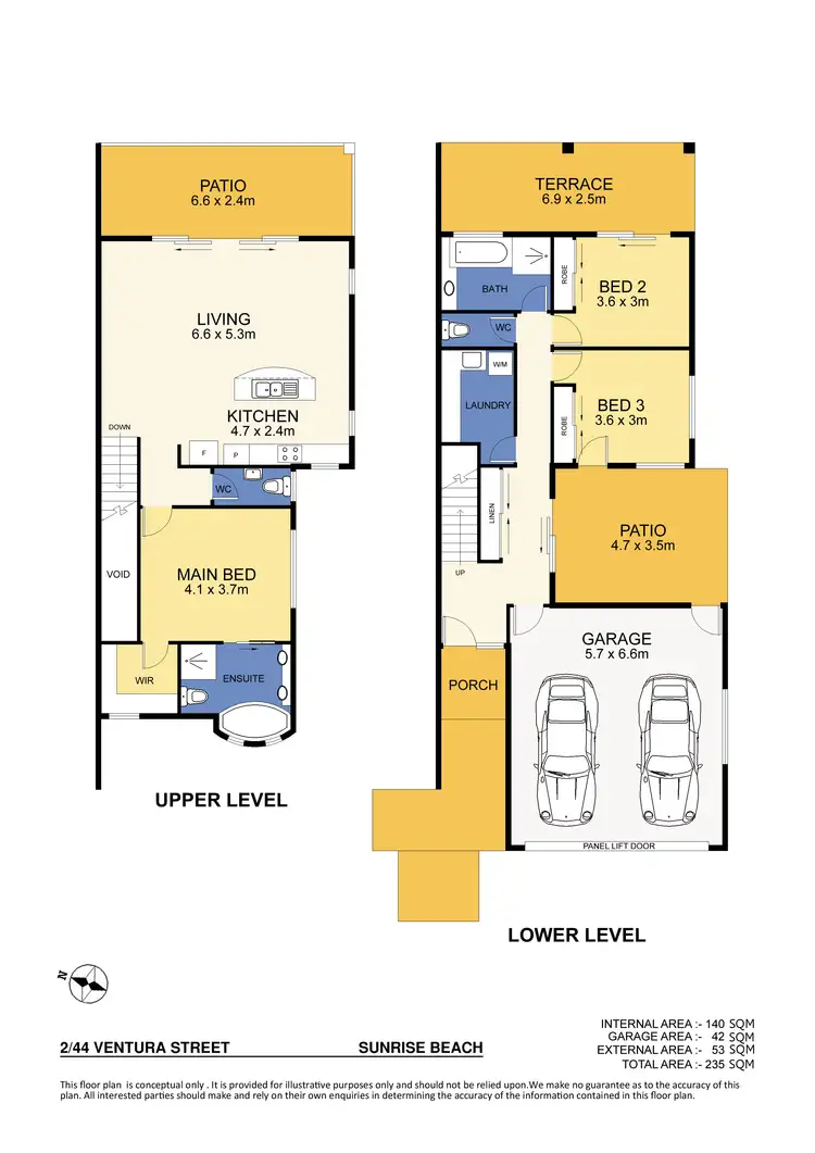 Floorplan of Homely unit listing, 2/44 Ventura Street, Sunrise Beach QLD 4567