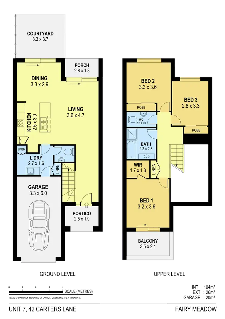 Floorplan of Homely townhouse listing, 7/42 Carters Lane, Fairy Meadow NSW 2519