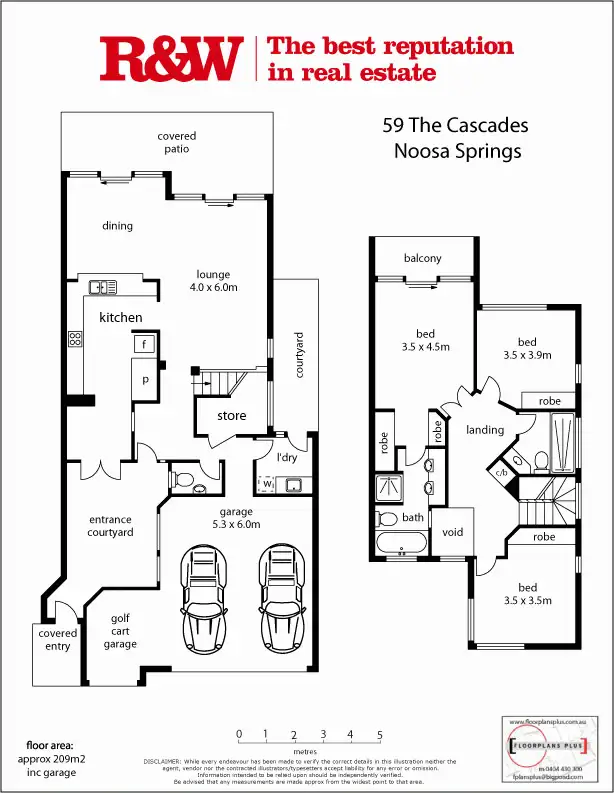Floorplan of Homely villa listing, 159/'The Cascades' 61 Noosa Springs Drive, Noosa Springs QLD 4567