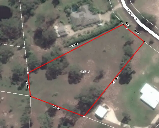 Floorplan of Homely land listing, 9 Sweeney Court, Pie Creek QLD 4570