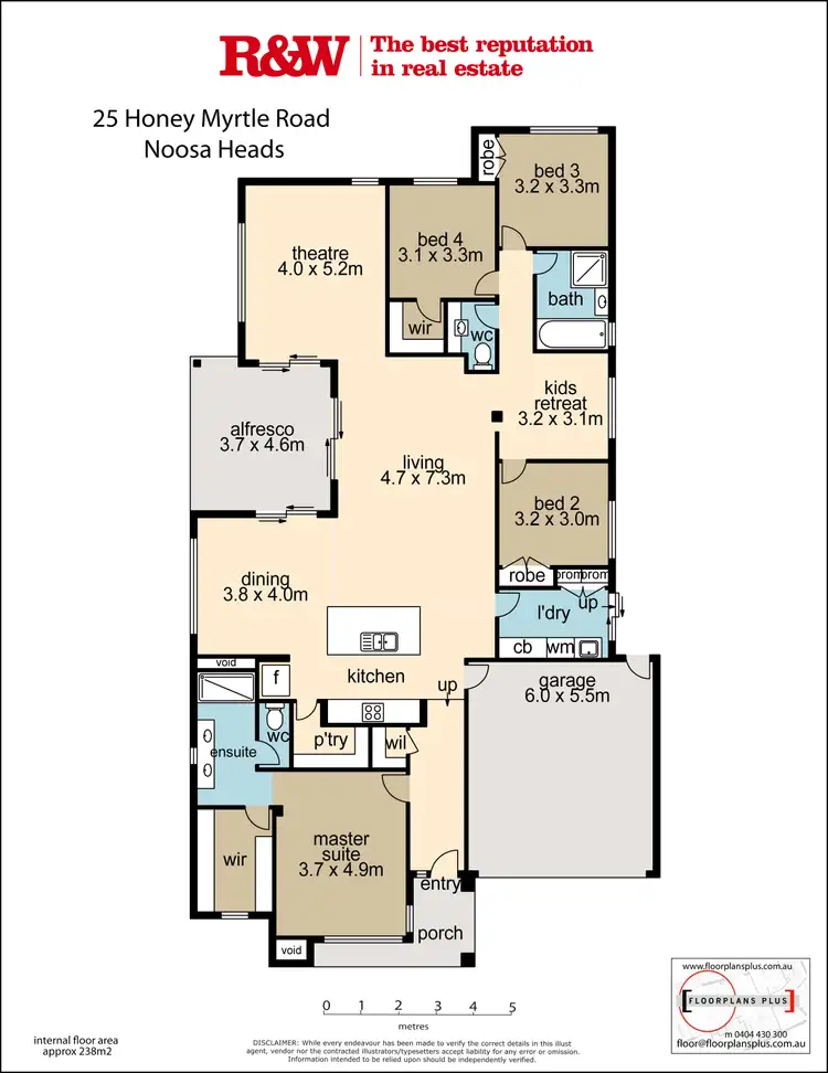 Floorplan of Homely house listing, 25 Honey Myrtle Road, Noosa Heads QLD 4567