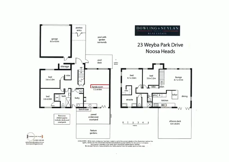 Floorplan of Homely house listing, 23 Weyba Park Drive, Noosa Heads QLD 4567