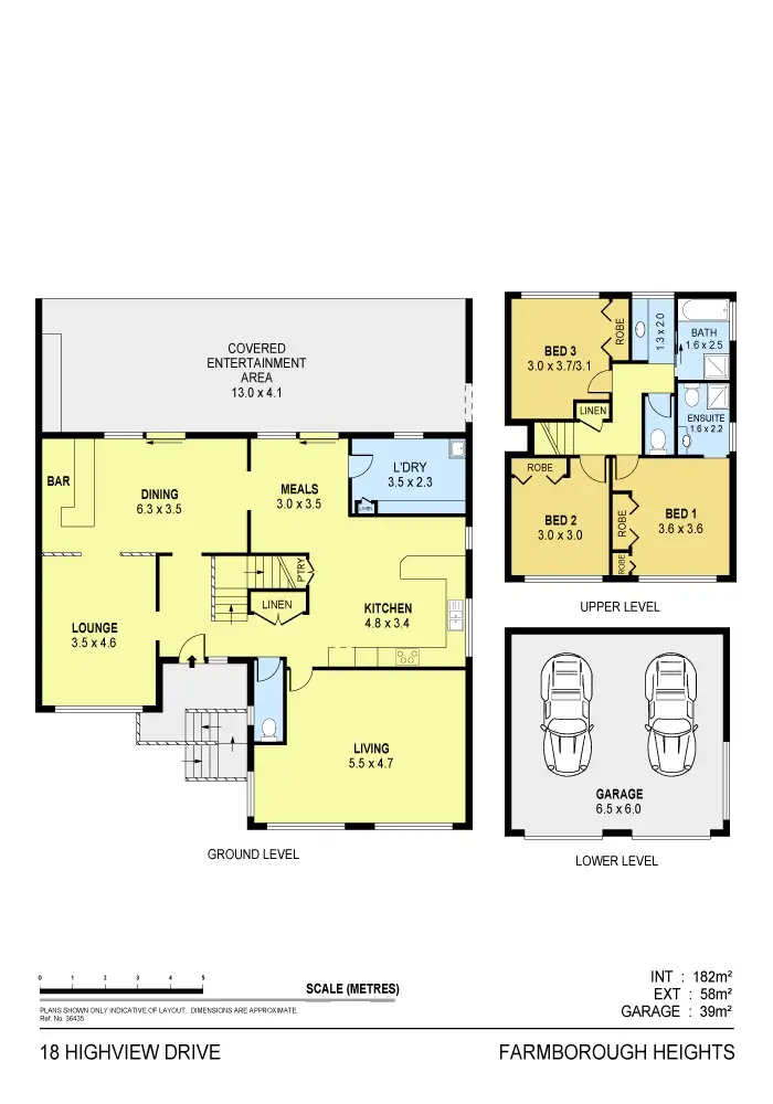 Floorplan of Homely house listing, 18 Highview Drive, Farmborough Heights NSW 2526