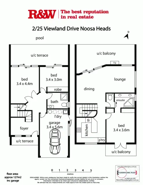 Floorplan of Homely villa listing, 2/25 Viewland Drive, Noosa Heads QLD 4567