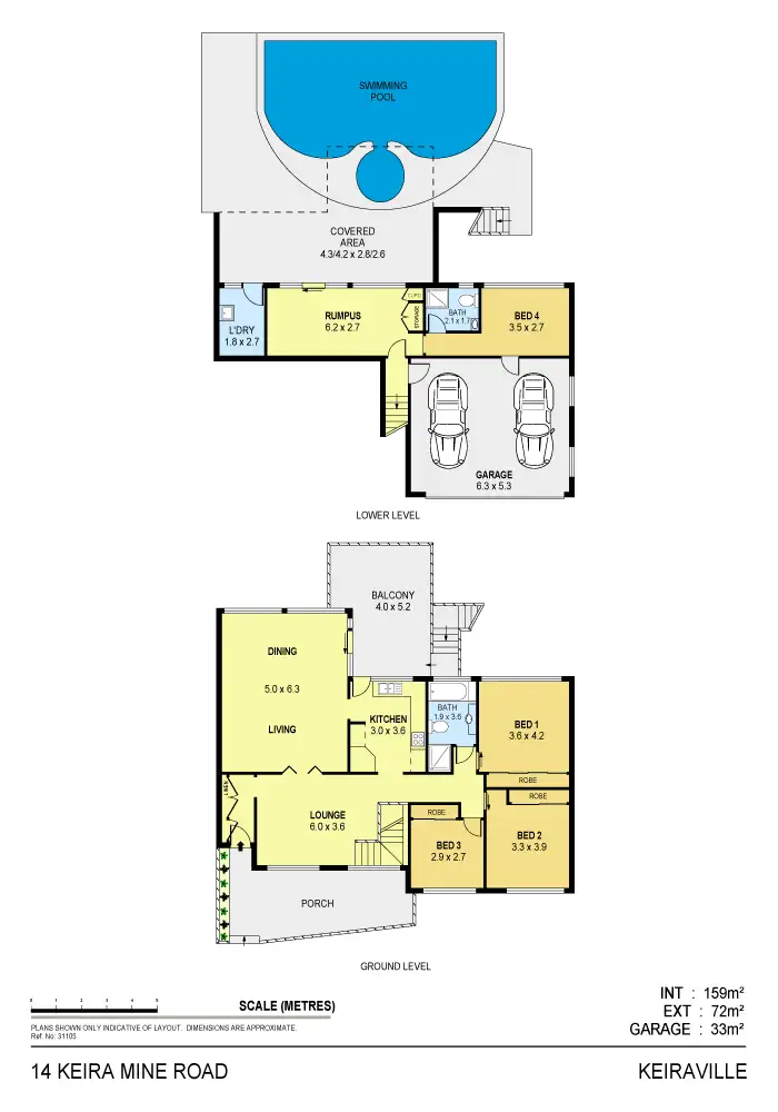 Floorplan of Homely house listing, 14 Keira Mine Road, Keiraville NSW 2500