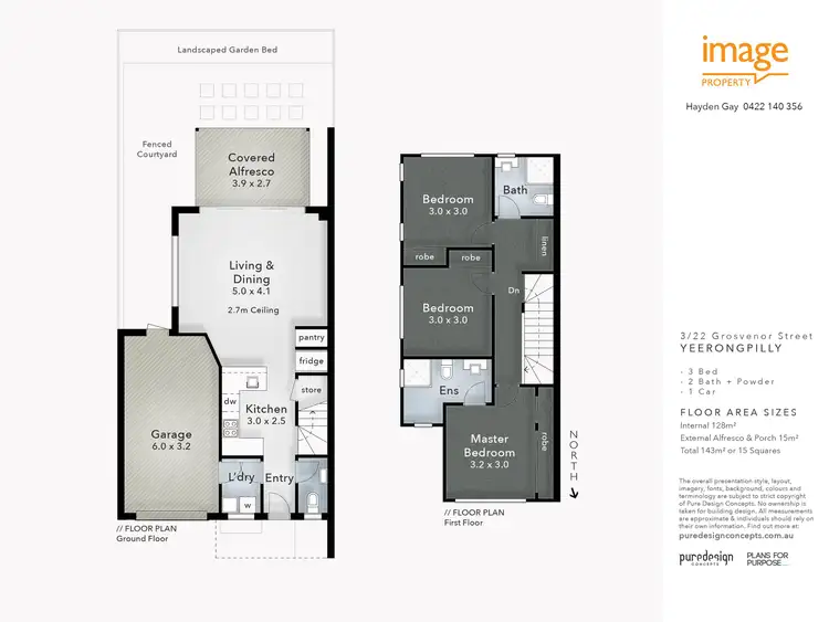 Floorplan of Homely townhouse listing, 3/22 Grosvenor Street, Yeerongpilly QLD 4105