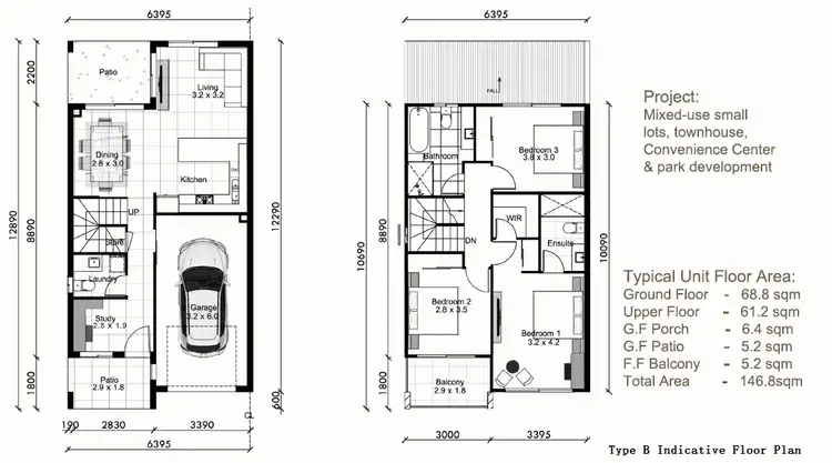 Floorplan of Homely townhouse listing, 39/43 Doulton St, Calamvale QLD 4116