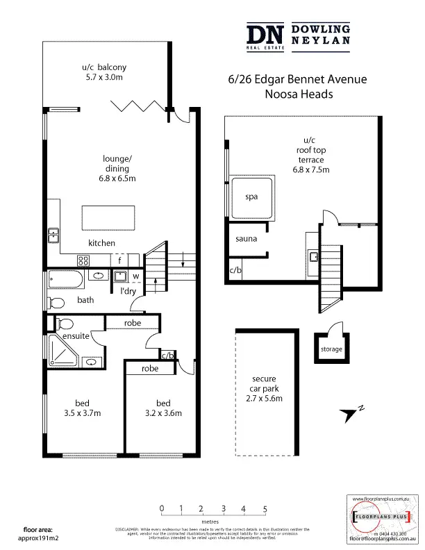 Floorplan of Homely apartment listing, 6/26 Edgar Bennett Avenue, Noosa Heads QLD 4567